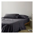Vue 300TC Australian Superfine Cotton Sheet Set 50cm in Charcoal King Bed