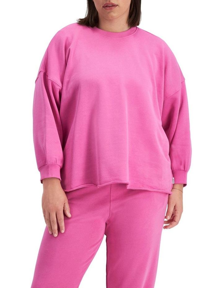 Bonds Originals 3/4 Sleeve Pullover in Pink Mauve M