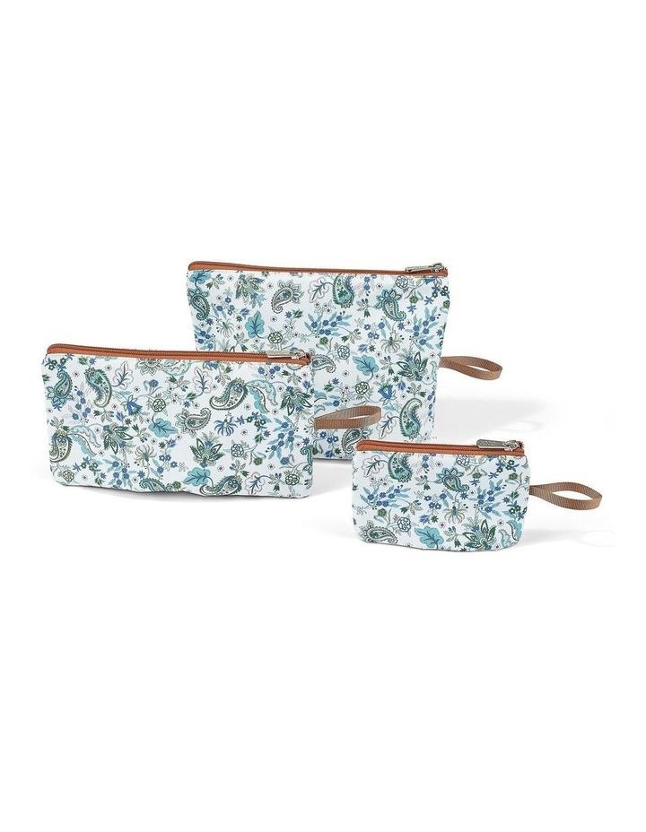 OiOi Packing Pouch Trio in Blue Paisley Blue