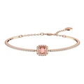 Swarovski Millenia Bangle Octagon Cut Pave Rose Gold-Tone Plated in Pink