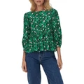 ONLY Alessandra Life Peplum Top in Green S