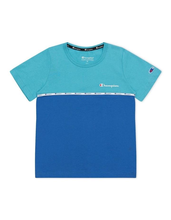 Champion Colour Block Tee in Blue 12