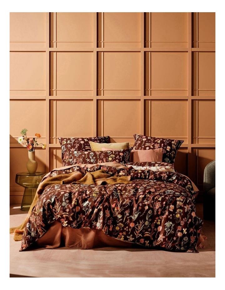 Linen House Rita Quilt Cover Set in Cacao Chocolate DB Set