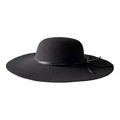 Gregory Ladner Wide Brim Felt Hat in Black One Size