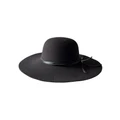 Gregory Ladner Wide Brim Felt Hat in Black One Size