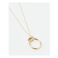 Trent Nathan Knot Pendant Necklace in Gold