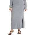 Sass & Bide Moda Cashmere Knit Skirt in Grey XXS