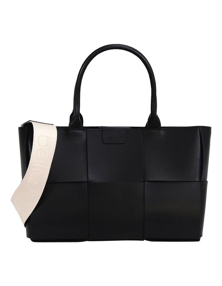 Belle & Bloom Long Way Home Woven Tote in Black