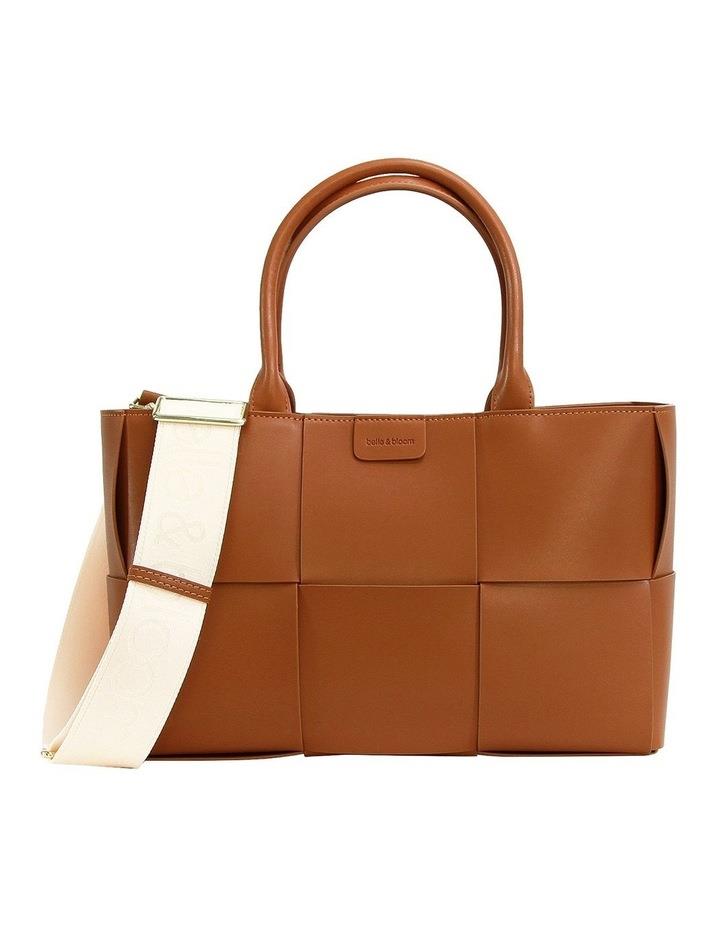 Belle & Bloom Long Way Home Woven Tote in Brown