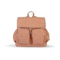 OiOi Signature Vegan Leather Nappy Backpack in Dusty Rose Blush