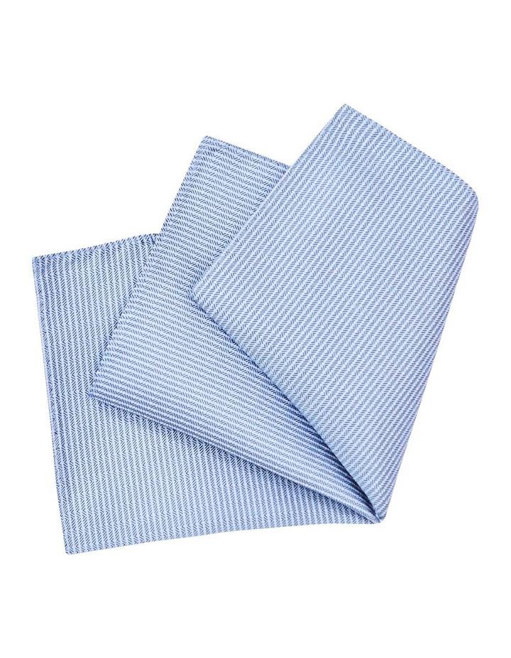 Calvin Klein Diagonal Stripe Pocket Square in Blue One Size