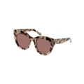 Le Specs Air Heart Sunglasses in Cookie Tort Tortoise