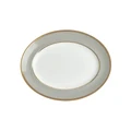 Wedgwood Renaissance Grey Oval Platter 35cm in Grey
