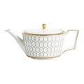 Wedgwood Renaissance Grey Teapot in White/Gold White