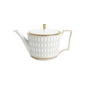 Wedgwood Renaissance Grey Teapot in White/Gold White