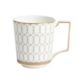 Wedgwood Renaissance Grey Mug in White/Gold White