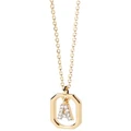 PDPAOLA Mini Letters Necklace in Gold G