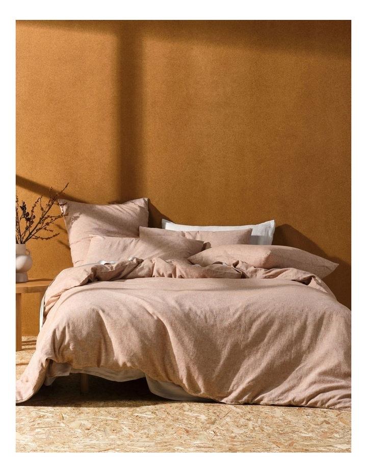 Linen House Hemp Triblend Quilt Cover Set in Rust Super King