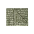 Linen House Giverny Throw in Moss Green Throw