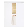 STORE PLUS Collapsible Wardrobe Hanging Storage Bag With Hamper 20x29x106cm in Beige