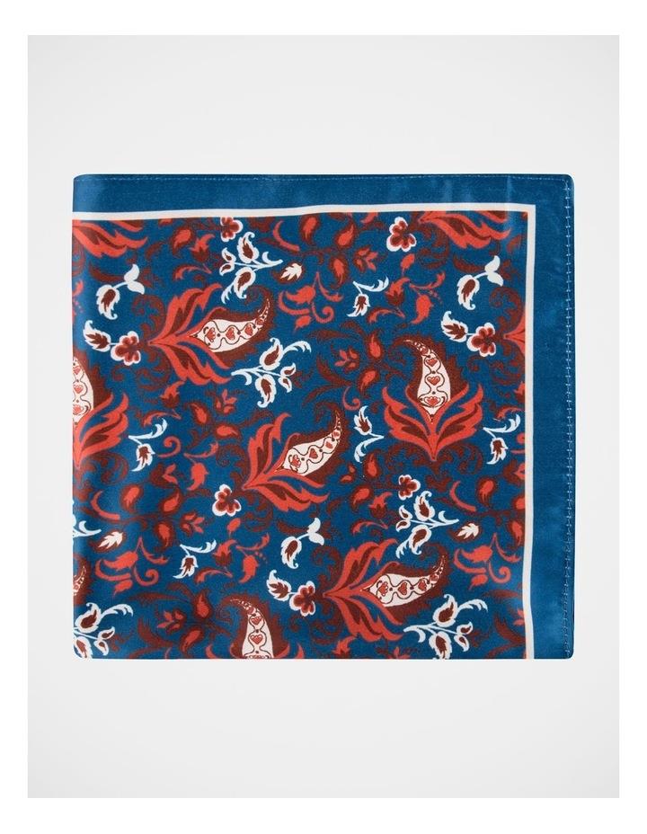 Blaq Paisley Pocket Square in Red One Size