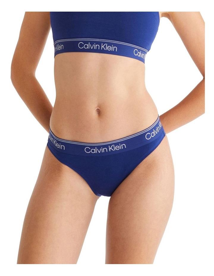 Calvin Klein Athletic Tanga in Navy Blue S