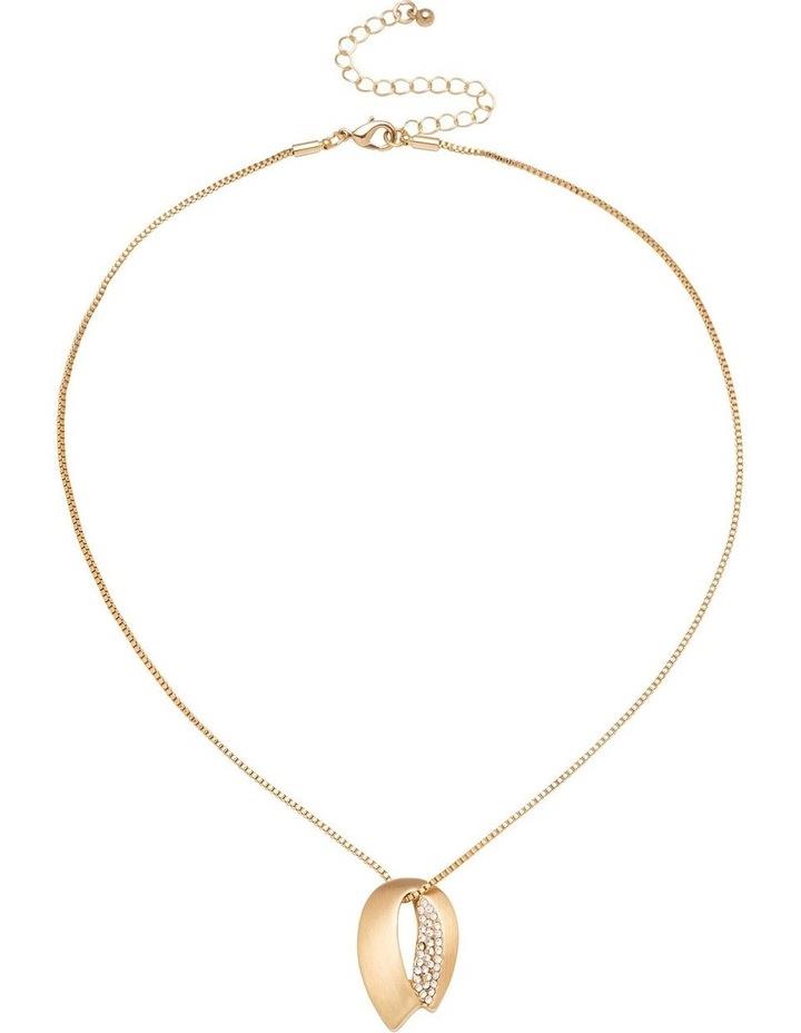 Barcs Pod Pave Pendant Necklace in Gold