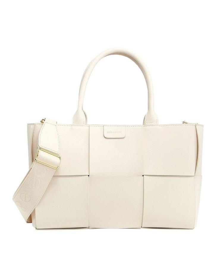 Belle & Bloom Long Way Home Woven Tote in Cream One Size