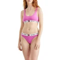 Tommy Hilfiger Logo Underband Organic Cotton Bralette in Pink Orchid M