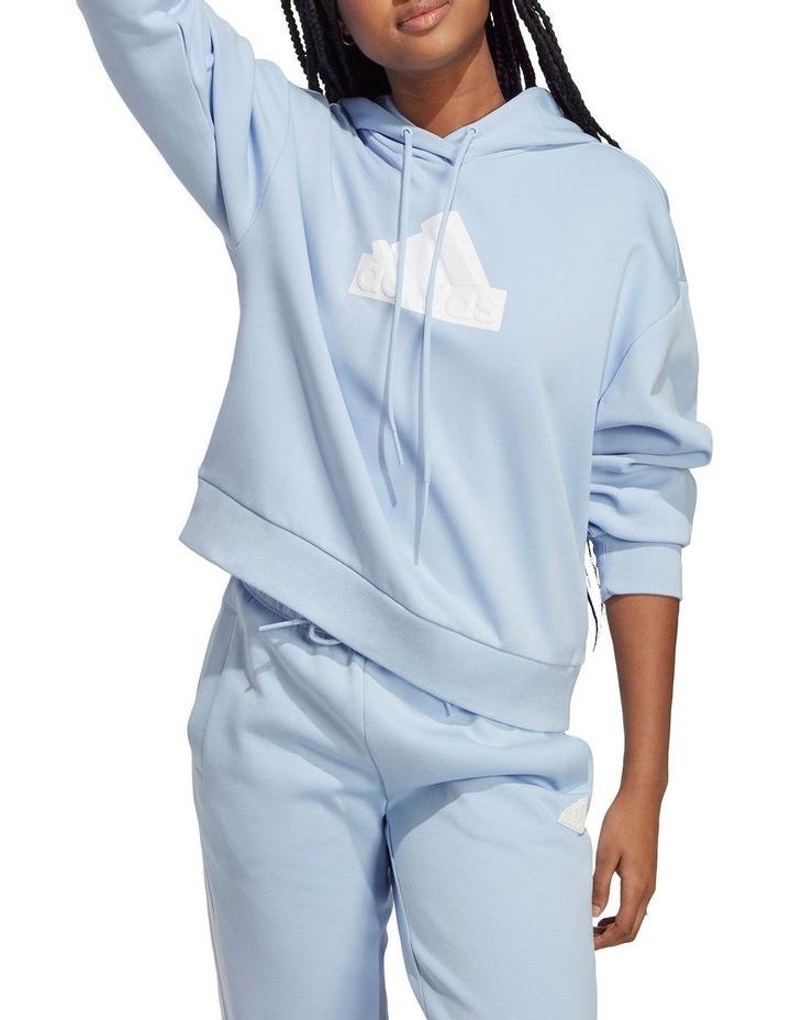 adidas Future Icons Badge of Sport Hoodie in Blue Sky Blue XS