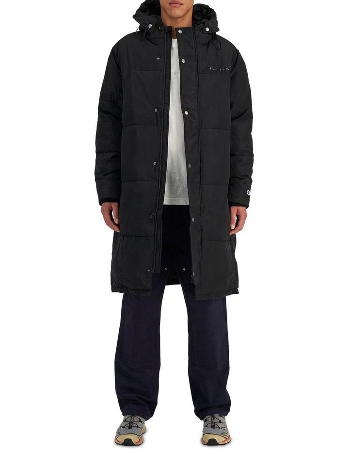 Champion Rochester Long Line Puffer Jacket in Black S