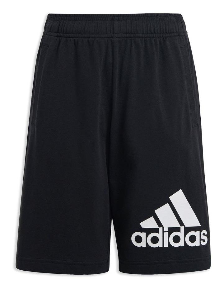 adidas Essentials Big Logo Cotton Shorts in Black 11-12