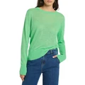 David Lawrence Aubrey Linen Knit in Green Assorted S