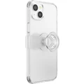 PopSockets PopCase iPhone 14 Plus Phone Case Stand Grip Mount Holder in Clear