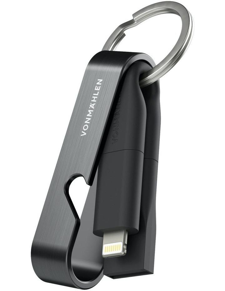 Vonmahlen High Six 6 in 1 Key Ring Charging Cable Micro USB C Lighting in Black