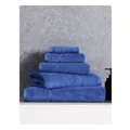 Vue Combed Cotton Ribbed Towel Range in Electric Blue Bath Towel