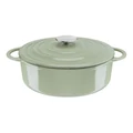 Tefal Lov Cast Iron Lichen Stewpot with Lid 25cm/5L in Green