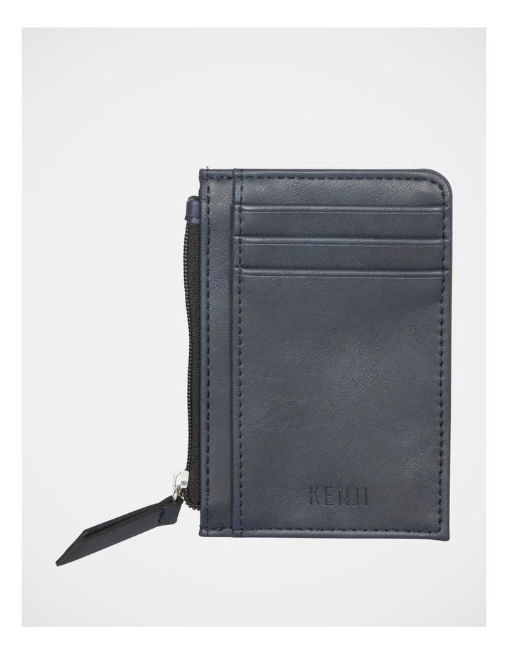 Kenji Zip Half Wallet in Navy One Size
