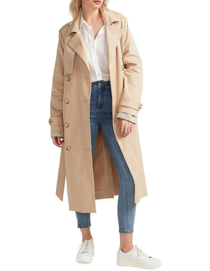 Belle & Bloom Empirical Trench Coat in Brown Camel XS