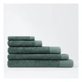 Vue Organic Towel Range in Sagebrush Dark Green Bath Sheet