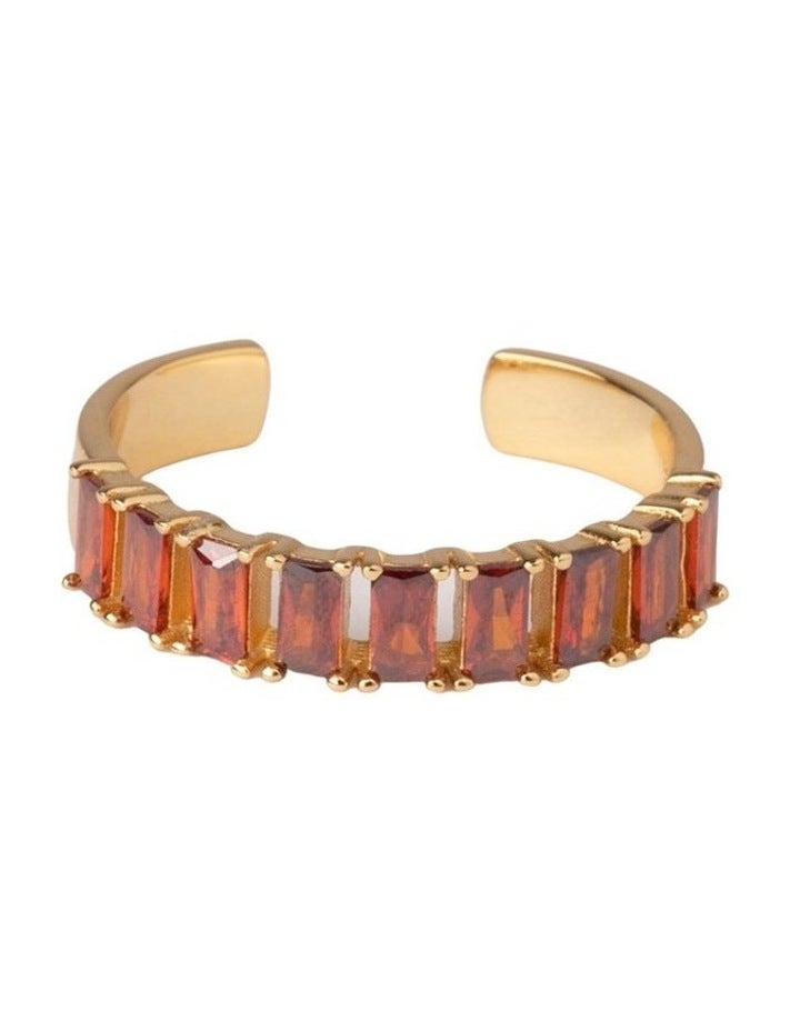 Mocha Celestial Ring in Red One Size