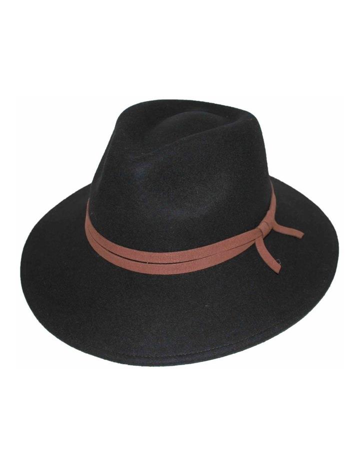 Rigon Cortina Fedora Hat in Black M-L