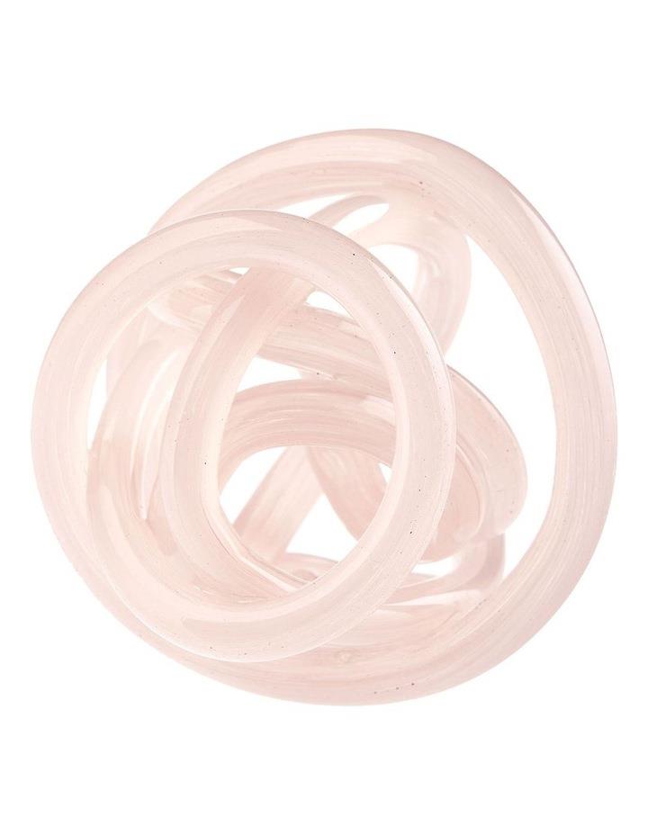 Linen House Glass Knot 12cm in Dusk Pink
