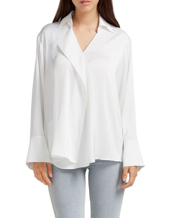 Belle & Bloom Gemini Waterfall Shirt in White XS