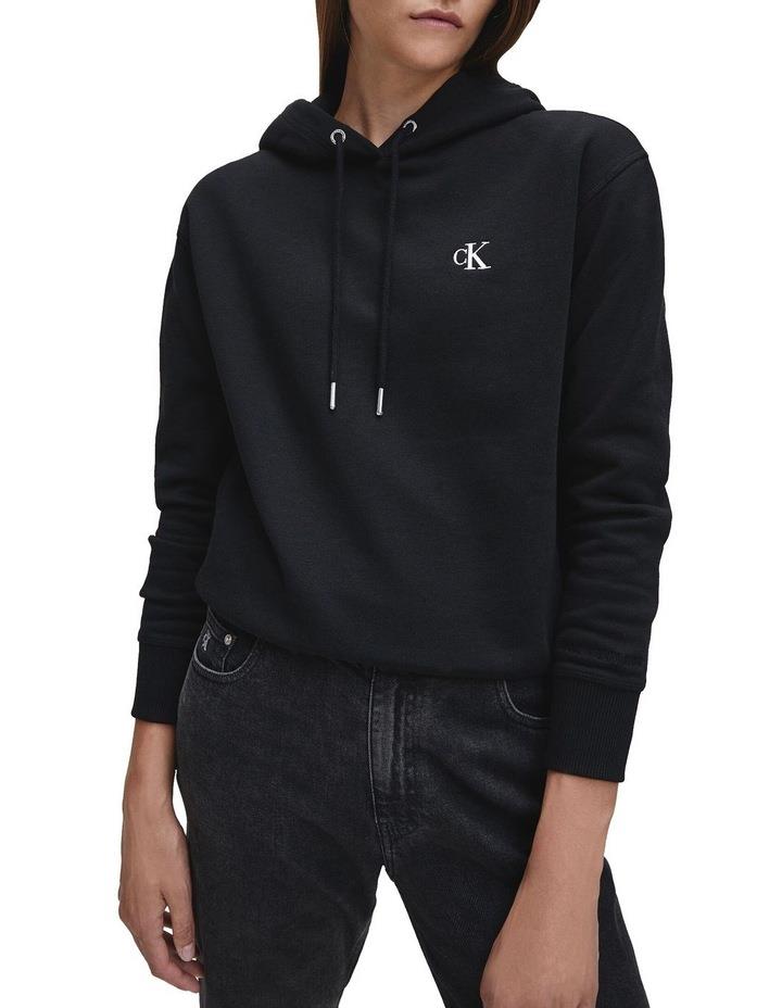 Calvin Klein Jeans Embroidery Hoodie in Black L