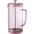 The Cooks Collective Glass Coffee Press 1L in Pink