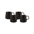 Maxwell & Williams Gift Boxed Blend Sala Mug 350ml Set of 4 in Black
