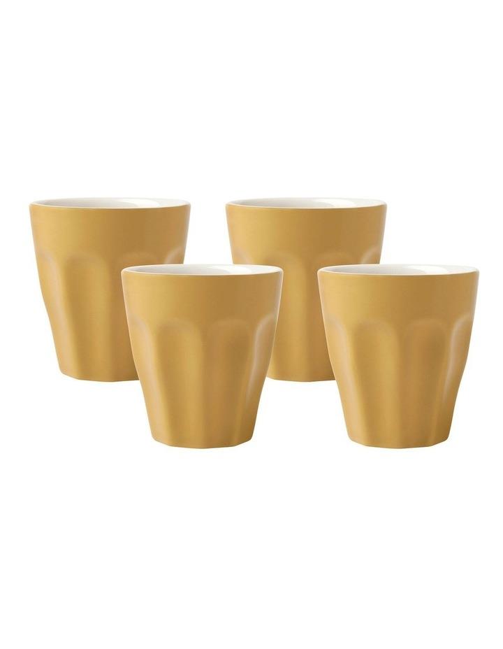 Maxwell & Williams Gift Boxed Blend Sala Espresso Cup 100ml Set of 4 in Mustard Yellow