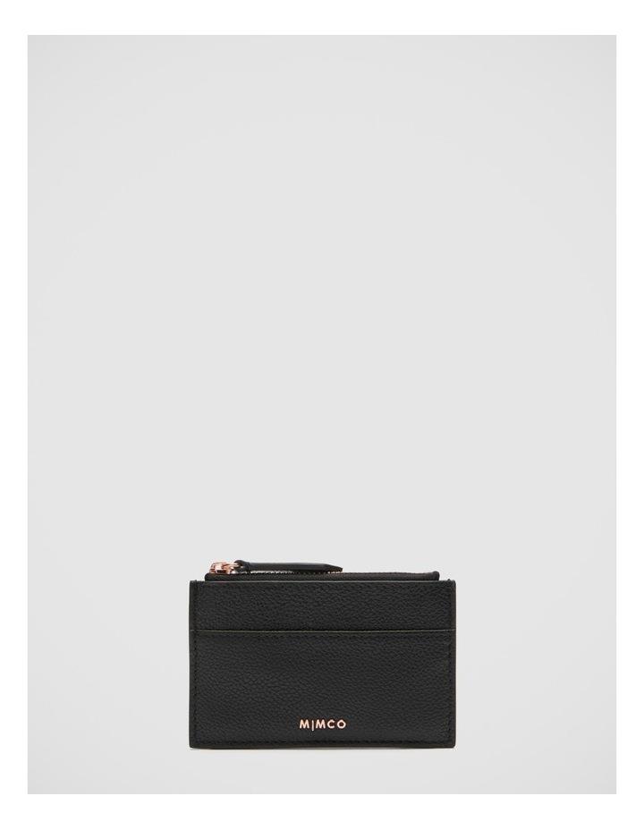 Mimco Classico Duo Card Wallet in Black Rose Gold Black