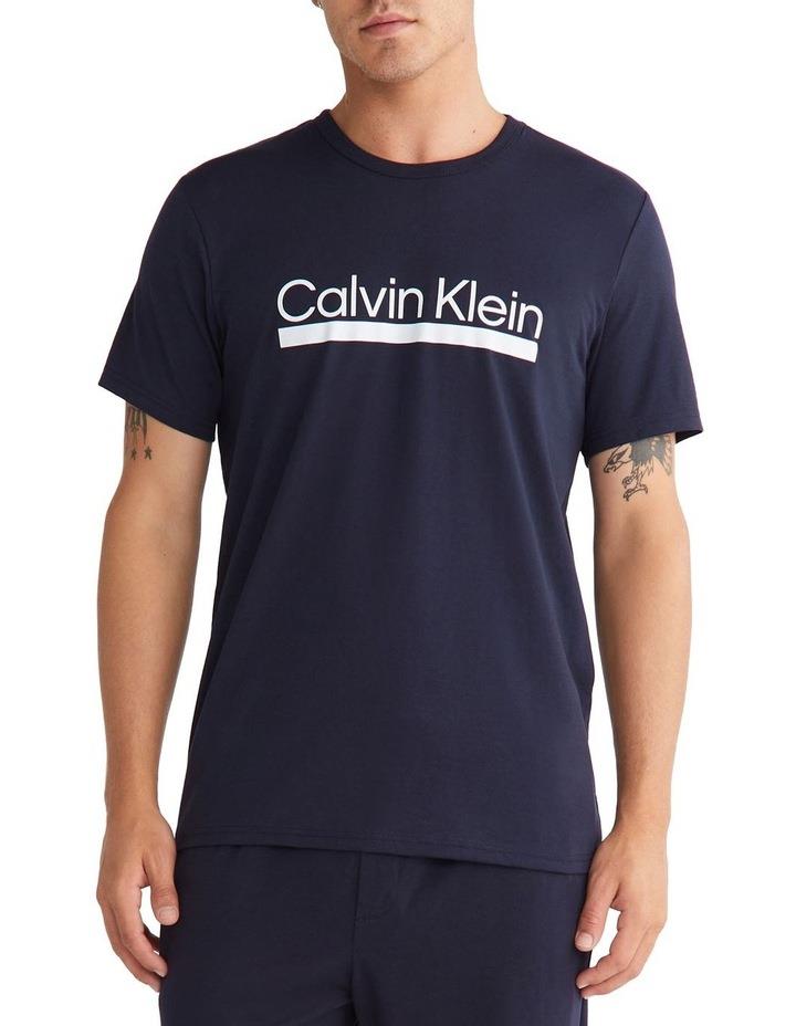 Calvin Klein Chill Sleep Tee in Navy S